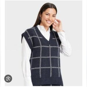 A New Day Women's V-Neck Sweater Vest in Navy